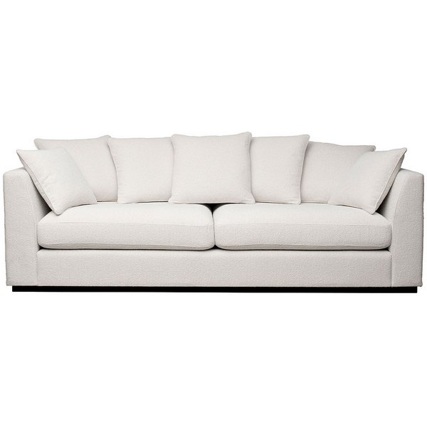 

Диван Garda Decor ROBERTO-250-FLONA SBEG (Черный/Белый), ROBERTO-250-FLONA SBEG