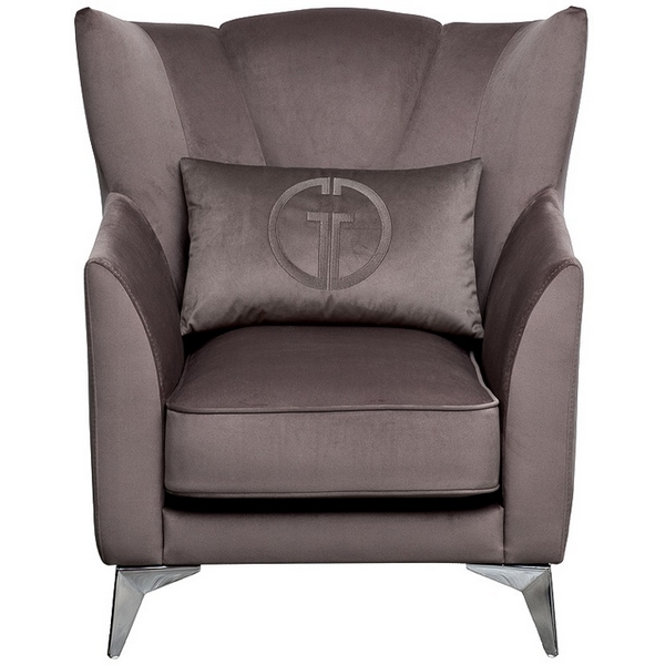 Изображение товара Кресло Siena велюр коричневый Garda Decor 83x82x93 см