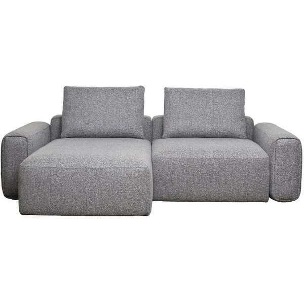 

Диван трехместный Turin(2 секции) с канапе и мех черно/серый Santo1606 255*163,5**68см Garda Decor, TURIN-TMN3-2S-Santo1606