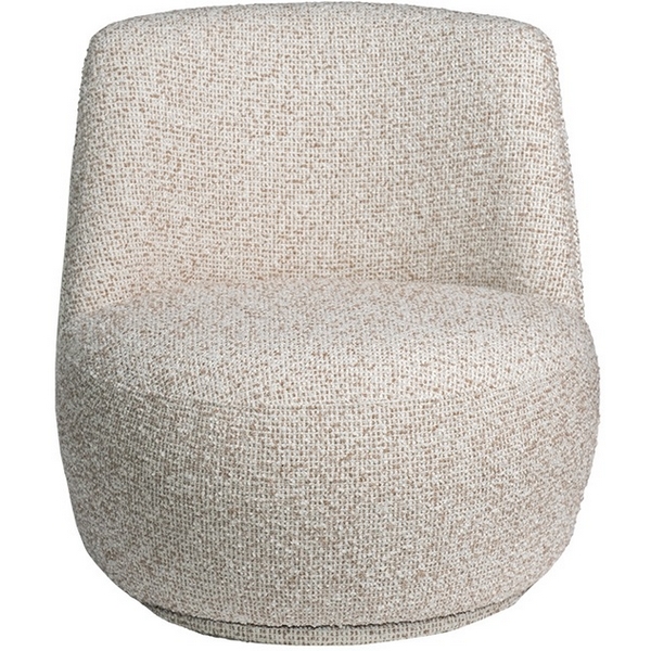 

ZW-24057 Кресло Rivoli поворотное рогожка бежевый 73*75*75см Garda Decor, ZW-24057