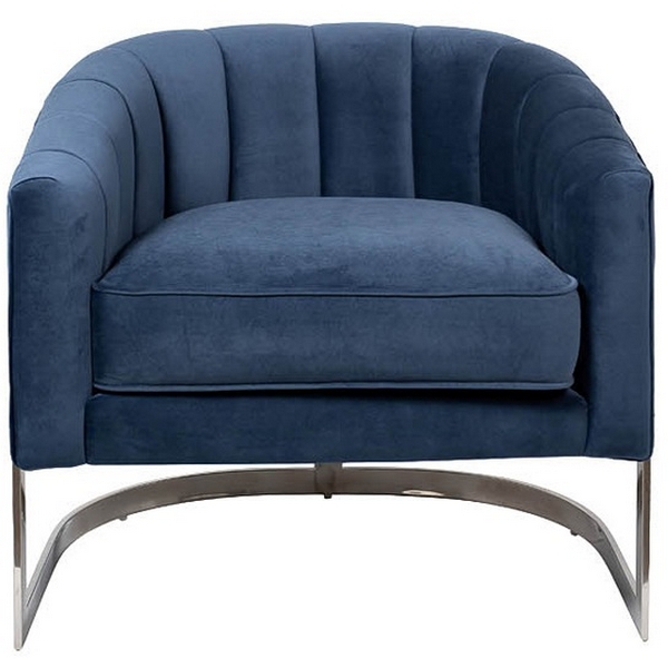 

Кресло Garda Decor ZW-777 BLU SS (Хром/Темно-синий), ZW-777 BLU SS
