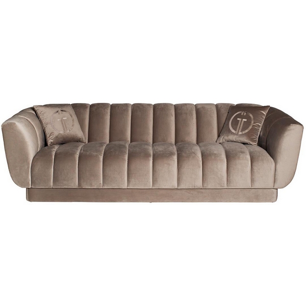

Диван трехместный велюр серый 243*95*74см Garda Decor арт.ZW-81103 GRE, ZW-81103 GRE