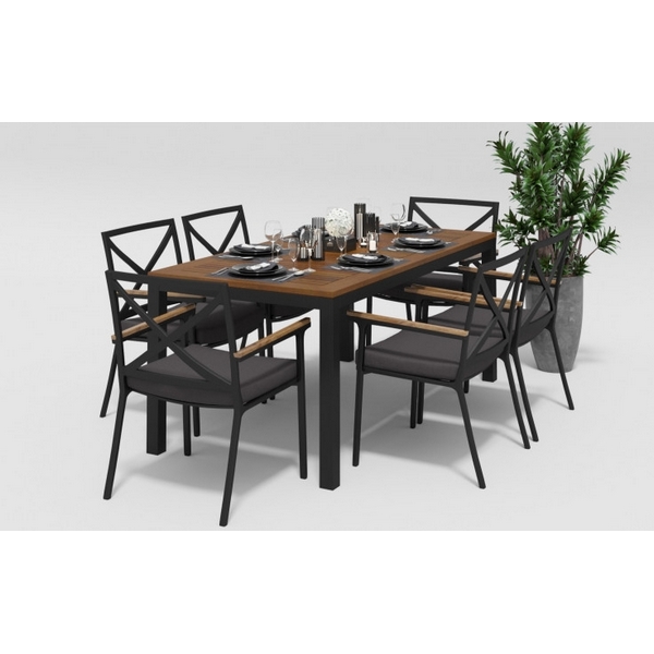 

Обеденная группа Gardenini Bella DBLL.010518.C3, Черный, Bella DBLL.010518.C3