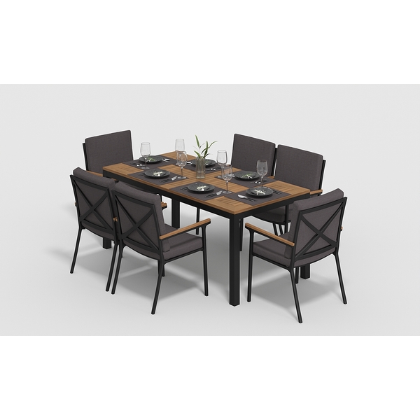 

Обеденная группа Gardenini Bella DBLL.010518.C5, Черный, Bella DBLL.010518.C5