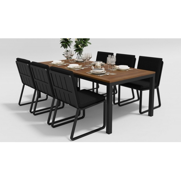 

Обеденная группа Gardenini Bella DBLL.010620.C2, Черный, Bella DBLL.010620.C2