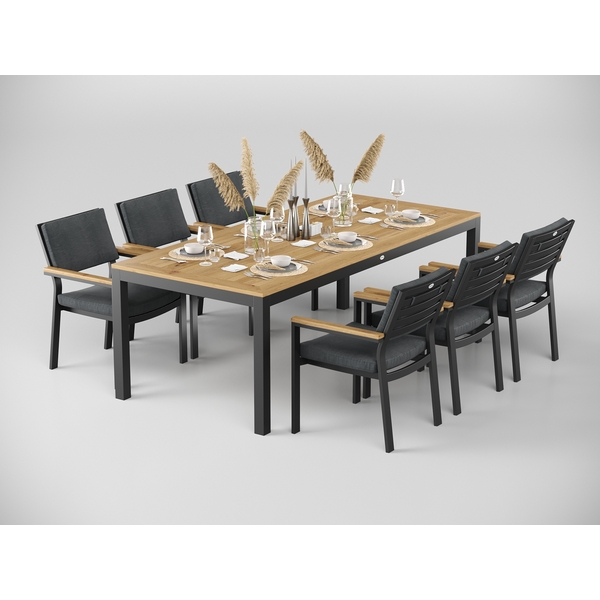 

Обеденные группы Gardenini Premium Bella DPBLL.010822.C4, Темно-серый, Premium Bella DPBLL.010822.C4