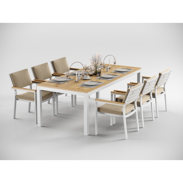 

Обеденные группы Gardenini Premium Bella DPBLL.020222.C4, Белый, Premium Bella DPBLL.020222.C4