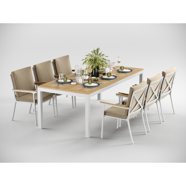 

Обеденная группа Gardenini Premium Bella (Алюминий,Ткань,Тик/Белый,Бежевый,Светлое дерево) арт.DPBLL.020222.C5, Premium Bella DPBLL.020222.C5