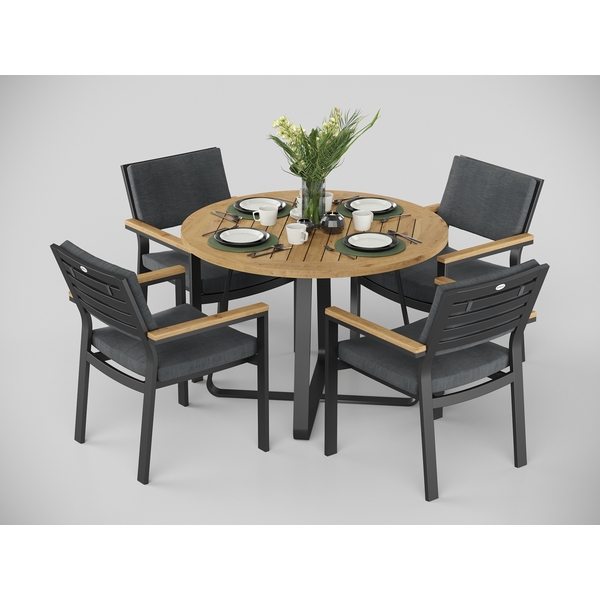 Изображение товара Комплект садовой мебели Gardenini Patio Primavera 100 из тика и алюминия