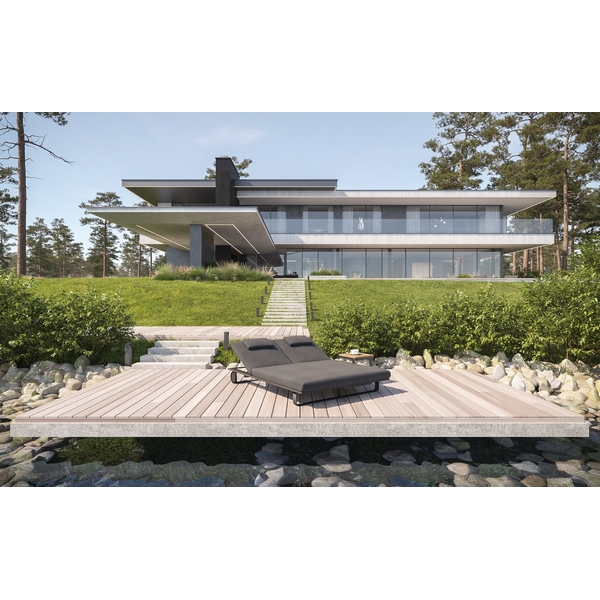 Изображение товара Шезлонг Gardenini Hacienda SPHCDSW.010800.N1 Серый Изображение товара Шезлонг Gardenini Hacienda SPHCDSW.010800.N1 Серый