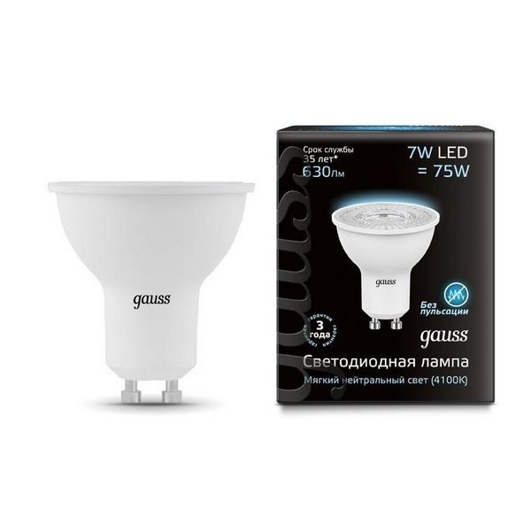 

Лампочка 7W 4100K Gauss 101506207, 101506207