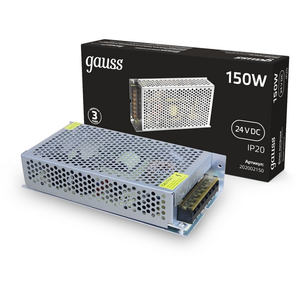 

Блок питания 150W 24V Gauss 202002150, 202002150
