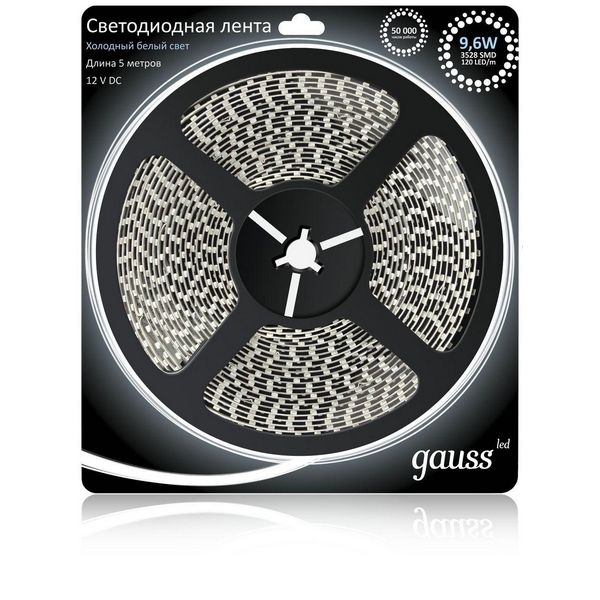 

Светодиодная лента 12V 2835 Gauss 312000310, 312000310
