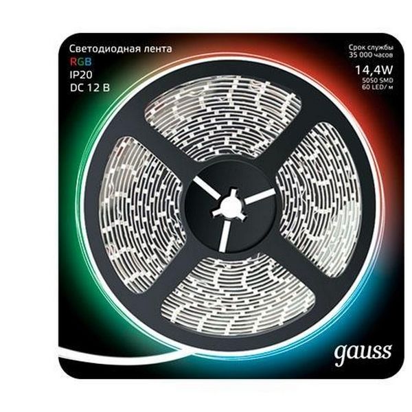 

Светодиодная лента 12V 5050 Gauss 312000414, 312000414
