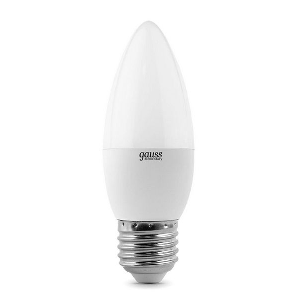 

Лампочка 6W E27 3000K 1/10/50 Gauss Elementary 33216, Elementary 33216