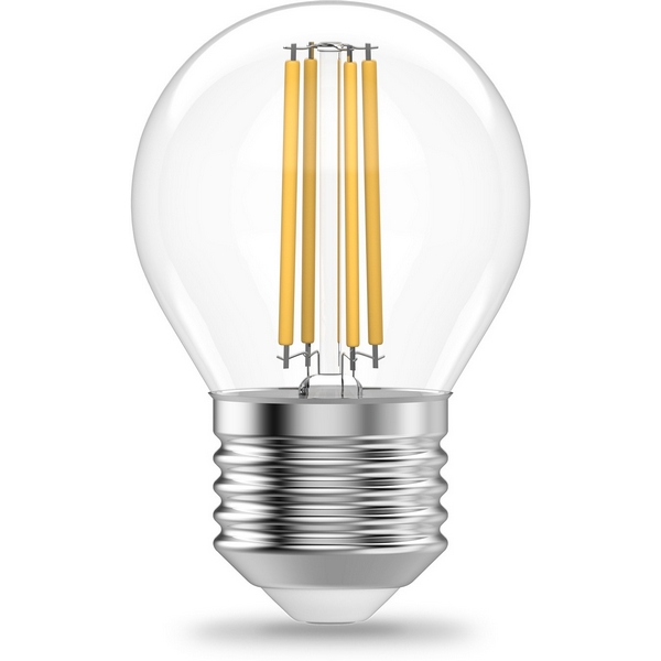 

Лампочка светодиодная филаментная Gauss Filament Elementary 52220 Шар 10W 670lm 4100К Е27 LED, Filament Elementary 52220