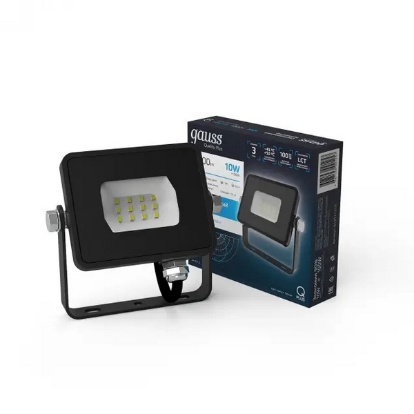 

Прожектор уличный IP65 LED Gauss Qplus 613511310, Черный, Qplus 613511310