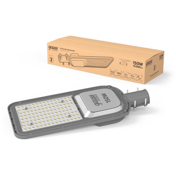 

Уличный консольный светильник светодиодный Gauss 629534405, Серый, 629534405