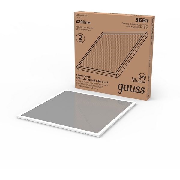 

Светодиодная панель Gauss 842123327, 842123327