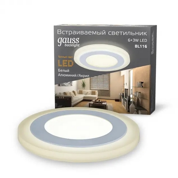 

Точечный светильник BL11 Gauss Backlight BL116, Backlight BL11 BL116