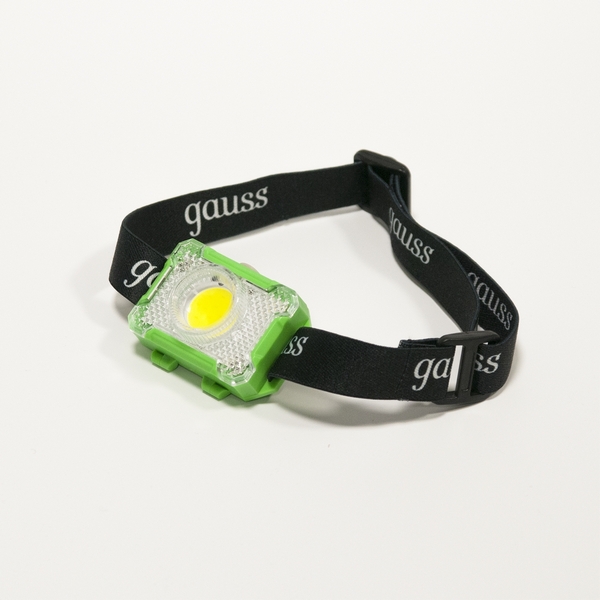 

Налобный фонарь светодиодный с выключателем IP33 Gauss GF305, Зеленый, GF305