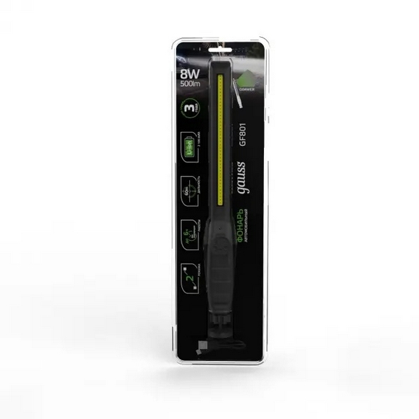 

Кемпинговый фонарь светодиодный с выключателем IP40 Gauss GF801, Черный, GF801