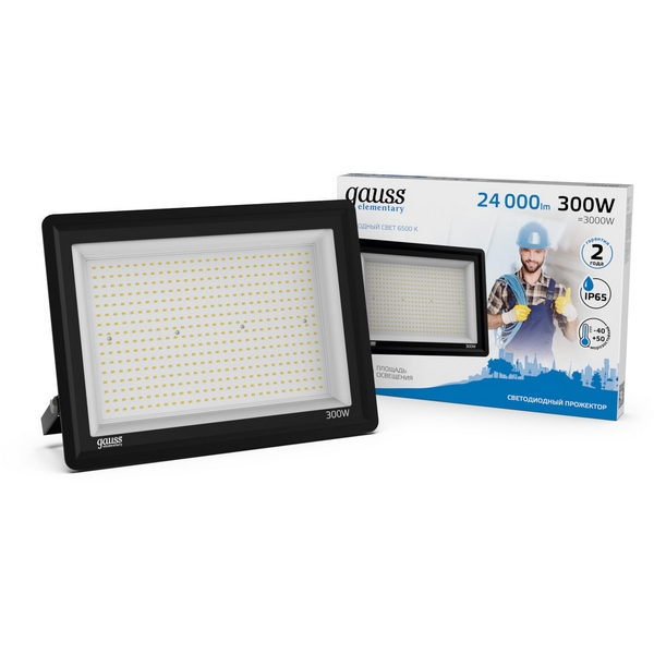 Изображение товара Прожектор Gauss GFD00301 300W IP65 с 448 LED, 6500K