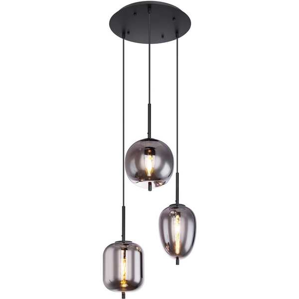 

Подвесной светильник Globo Blacky 15345-3 шарики, Черный, Blacky 15345-3