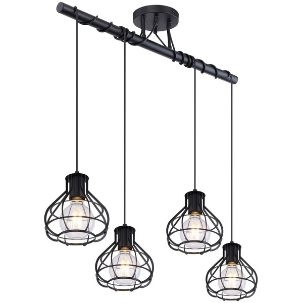 

Подвесной светильник Globo Clastra 15388-4D, Черный, Clastra 15388-4D