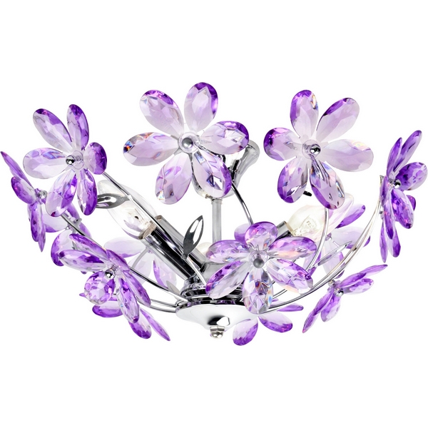 

Люстра в форме цветка Purple 5142 (Globo), Фиолетовый, Purple 5142