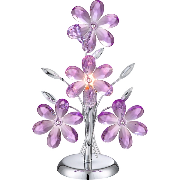 

Настольная лампа с выключателем Globo Purple 5146, Фиолетовый, Purple 5146