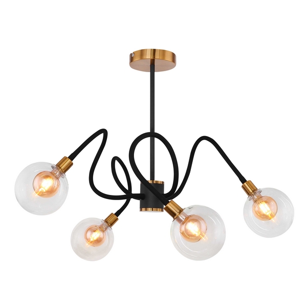 

Потолочная люстра светодиодная Globo Eddy 56010-4, Золото, Eddy 56010-4