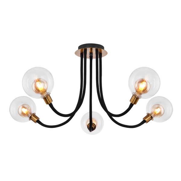 

Потолочная люстра светодиодная Globo Eddy 56010-5D, Золото, Eddy 56010-5D