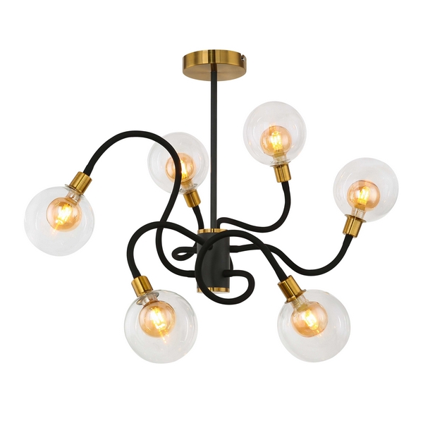 

Потолочная люстра светодиодная Globo Eddy 56010-6, Золото, Eddy 56010-6