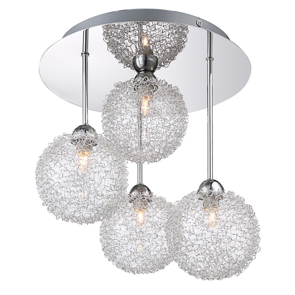 

Потолочная люстра New Design 5662-4D (Globo), Никель, New Design 5662-4D