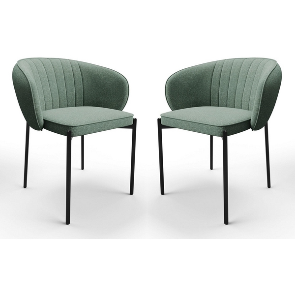 

Стул Hesby Whispered бирюзовый,черный (Комплект 2 шт), Whispered HSBI_DC2488_aquamarine_2