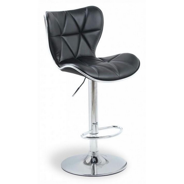 Изображение товара Барный стул Hesby Serenity Echo черный хром регулируемый комфортный
