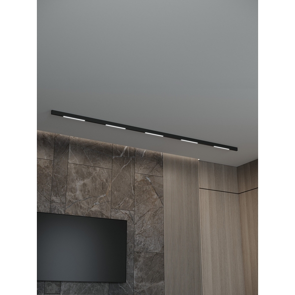 Изображение товара Трековая система в сборе магнитная накладная 48V 60W Hesby Lighting ElDeko HSBL_kompl_E001_NI3B3K