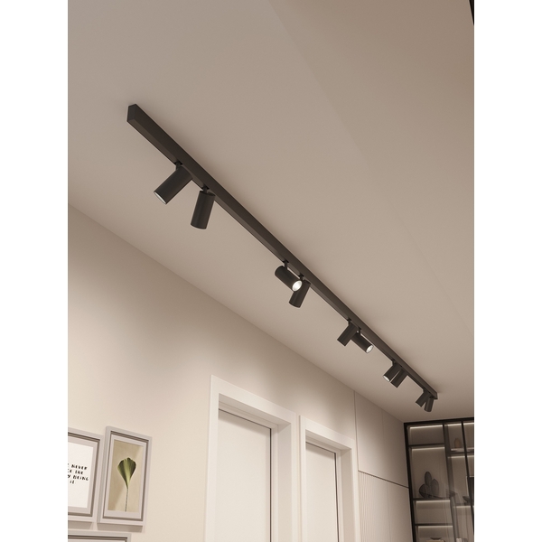 Изображение товара Трековая система в сборе магнитная накладная 48V 120W Hesby Lighting ElDeko HSBL_kompl_E003_NI4B3K