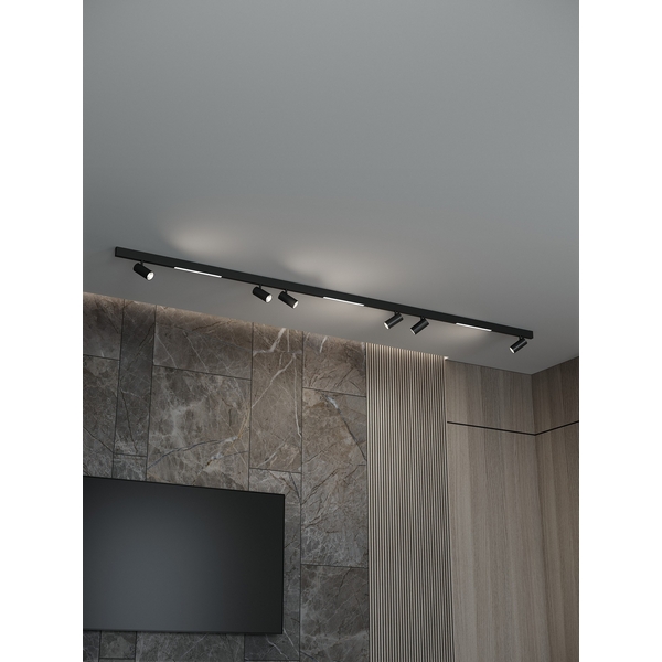 Изображение товара Трековая система в сборе магнитная накладная 48V 108W Hesby Lighting ElDeko HSBL_kompl_E005_NI3B3K