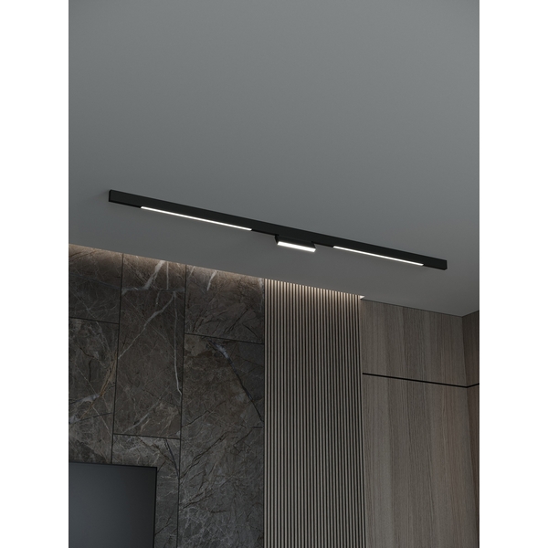 Изображение товара Трековая система в сборе магнитная накладная 48V 48W Hesby Lighting ElDeko HSBL_kompl_E006_NI2B3K_01