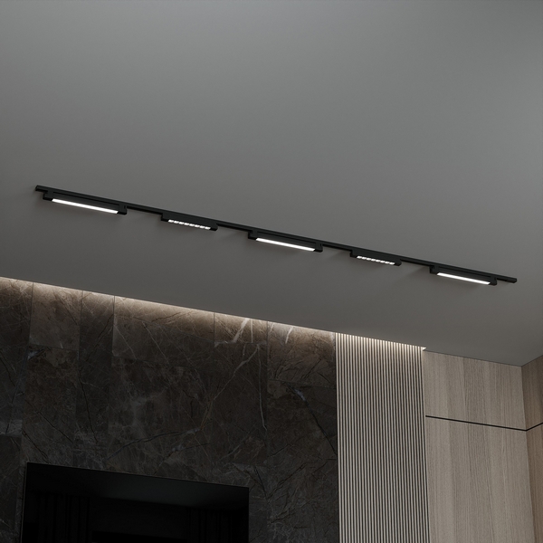 Изображение товара Трековая система в сборе однофазная накладная 220V 90W Hesby Lighting Skylite HSBL_kompl_S008_NI3B4K