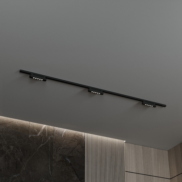 Изображение товара Трековая система в сборе однофазная накладная 220V 30W Hesby Lighting Skylite HSBL_kompl_S009_NI2B4K