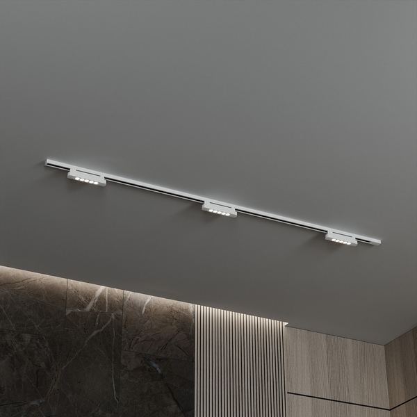 Изображение товара Трековая система в сборе однофазная накладная 220V 30W Hesby Lighting Skylite HSBL_kompl_S009_NI2W3K