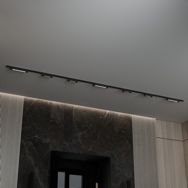 Изображение товара Трековая система в сборе однофазная накладная 220V 100W Hesby Lighting Skylite HSBL_kompl_S011_NI4B4K