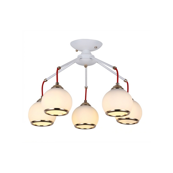 

Потолочная люстра Allegra H107-5 (Hiper), Белый, Allegra H107-5