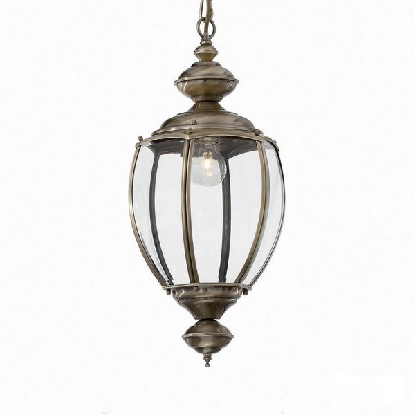 Изображение товара Подвесной светильник Norma Brunito 1xE27 классика бронза стекло