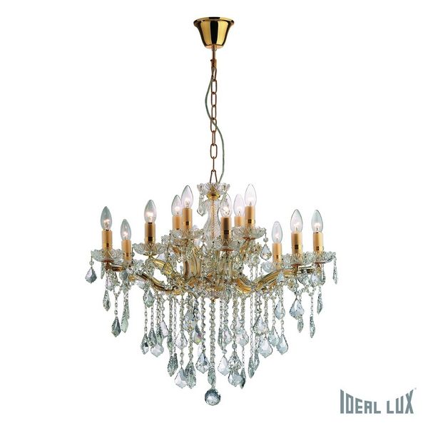 Изображение товара Подвесная люстра Florian SP12 ORO Ideal Lux классика с 12 лампами E14