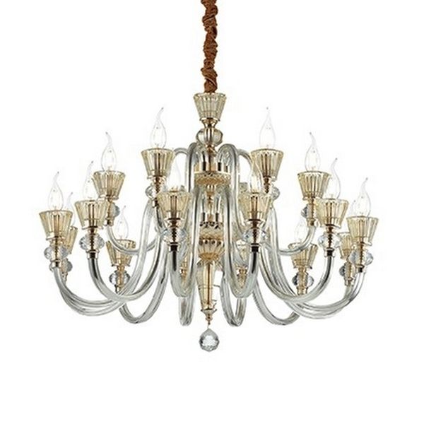 

Подвесная люстра SP18 Ideal Lux Strauss, Золото, Strauss STRAUSS SP18