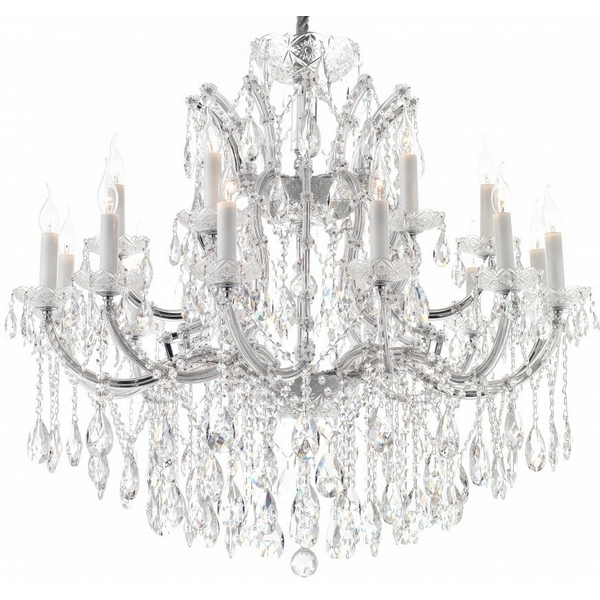 

Подвесная люстра iLamp Diamond 6071-18 CR+CL, Хром, Diamond 6071-18 CR+CL